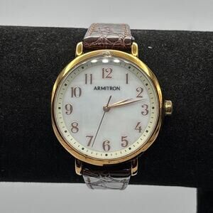 Gold & Brown Armitron Watch
